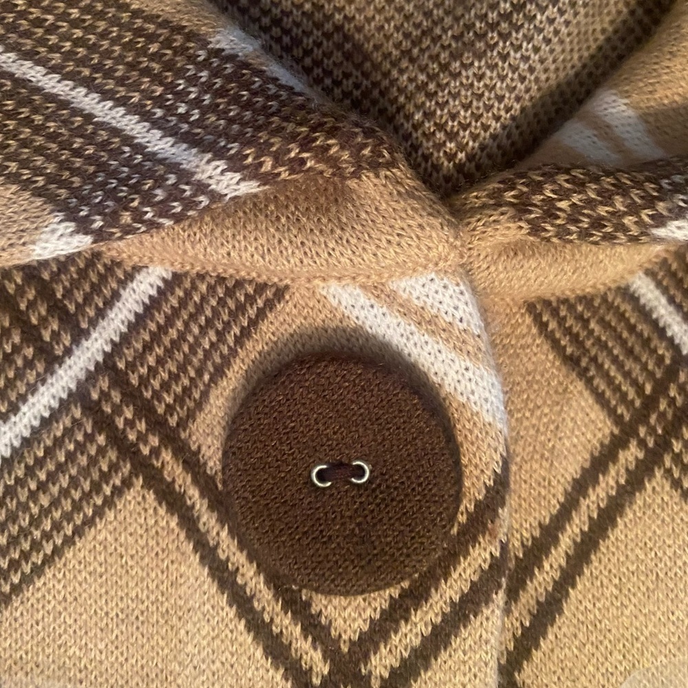 Women's Kim Rogers Plaid 3/4 Sleeve‎ Sweater Jacket - Picture 5 of 7
